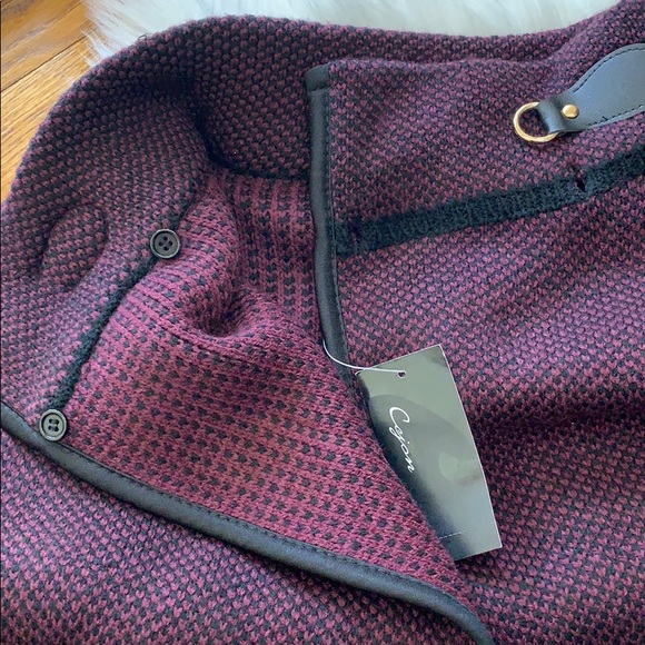 Cejon Bird's Eye Riding Cape With Welt Pockets - Picture 7 of 8